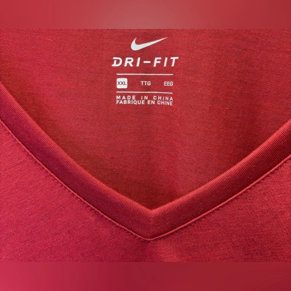 Iowa State University Cyclones Women’s Red Dri-Fit Nike Shirt Size XXL